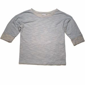 Columbia Blue Marled Knit 1/2 Sleeve Outdoor Shirt